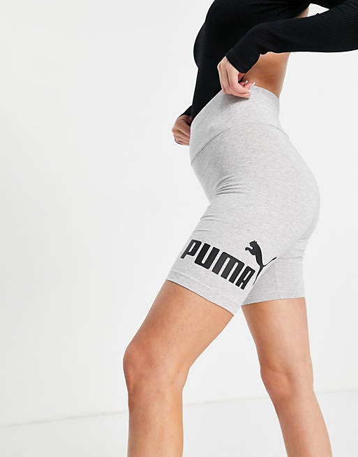 Puma Essentials legging shorts in grey