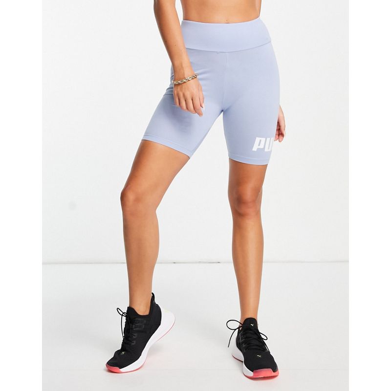 Pantaloncini leggings Donna Puma - Essentials - Leggings corti blu con logo