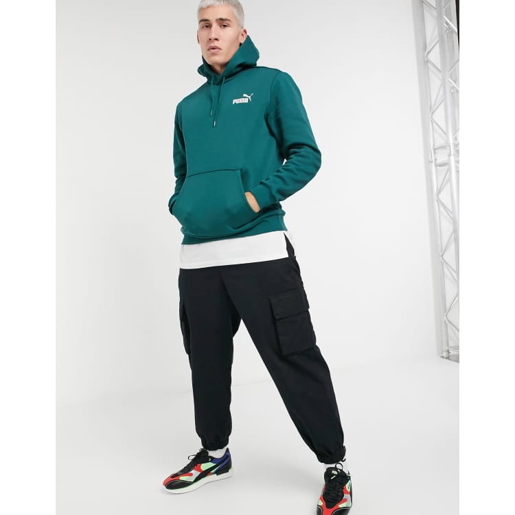 Puma essentials logo in hoodie green bottle ASOS 