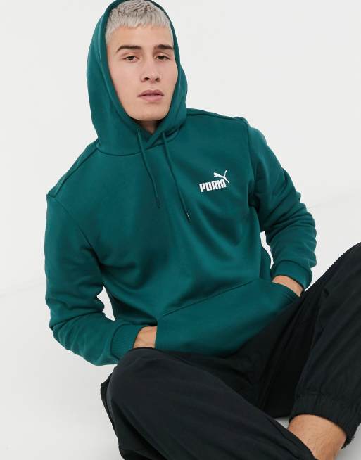 in bottle ASOS | green Puma logo essentials hoodie