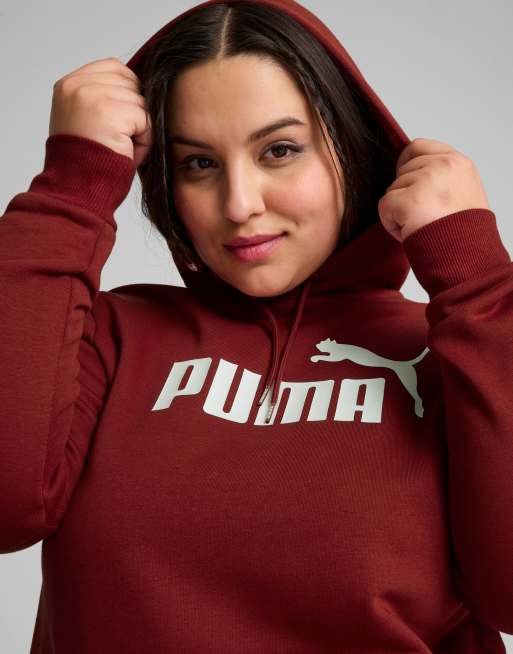 Burgundy puma hoodie online