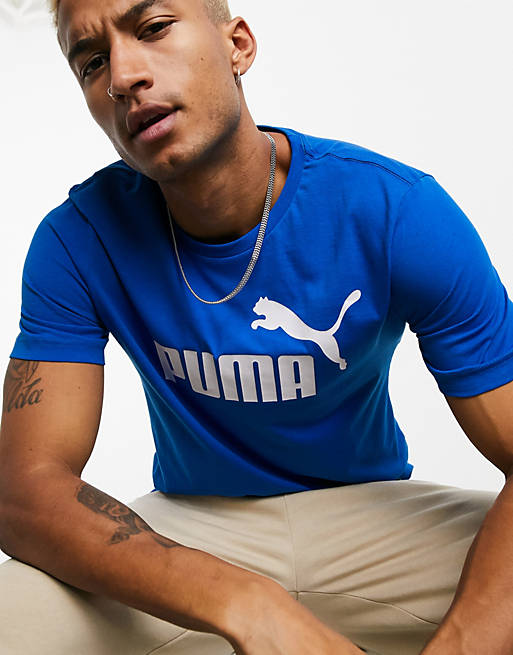 ASOS | Essentials blue logo t-shirt Puma