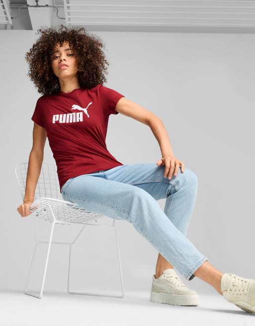 Burgundy puma logo hotsell