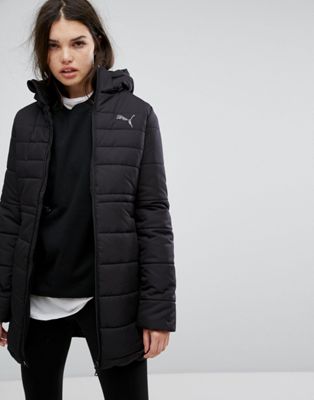 puma essential 400 down hooded jacket