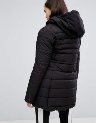 puma long quilted puffer coat