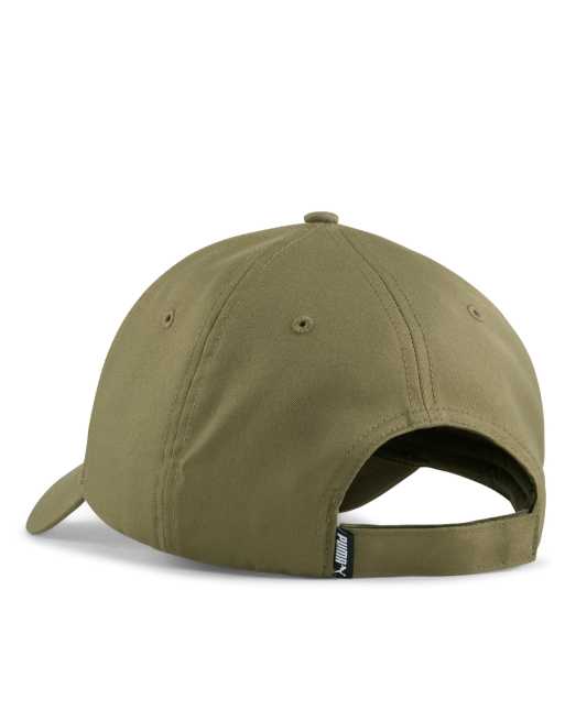 Puma Essentials metal cat baseball cap in green, 2 of 3