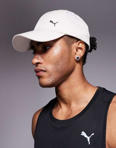PUMA Essentials metal puma cat baseball cap in white - view 1
