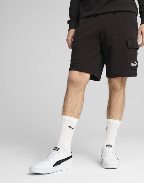 Puma Essentials no. 1 logo cargo 10" shorts in puma black - view 1