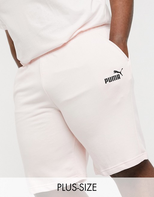 Puma Essentials PLUS sweatshorts in light pink