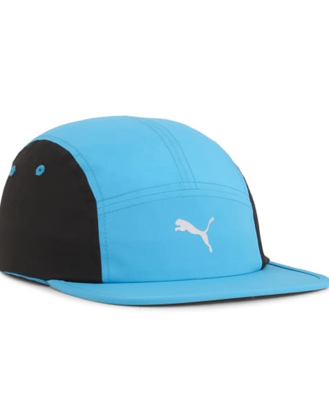 Puma Essentials running 5 panel cap in speed_blue - view 1