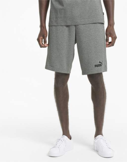 Puma Essentials shorts in medium gray heather