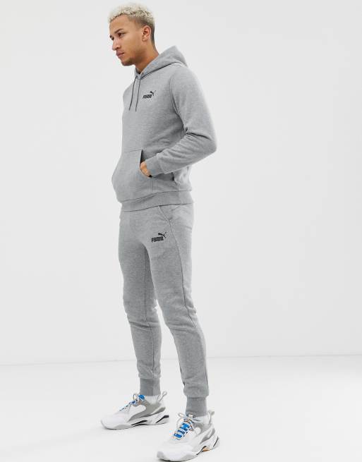 Puma Essentials skinny fit joggers in grey ASOS