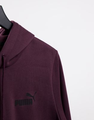 burgundy puma jacket