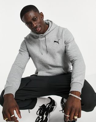 Puma Essentials small logo hoodie in grey - ASOS Price Checker