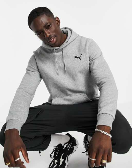 Puma grey hoodie clearance mens