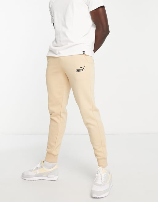 small logo ASOS Puma in beige joggers essentials |