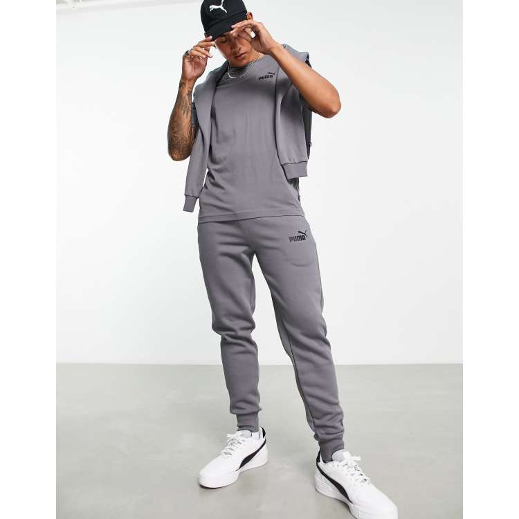 Puma essentials skinny on sale fit joggers in grey