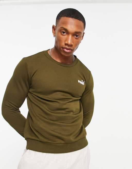 Puma khaki sweatshirt new arrivals