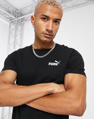Puma Essentials small logo t-shirt in black - ASOS Price Checker