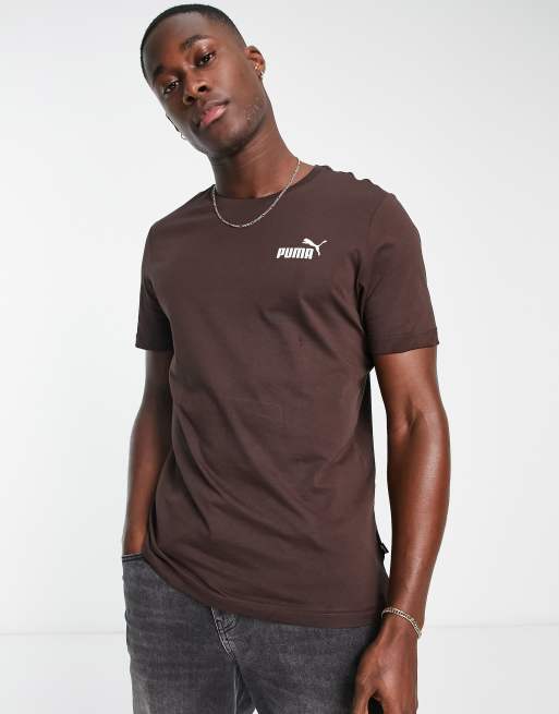 Brown store puma shirt