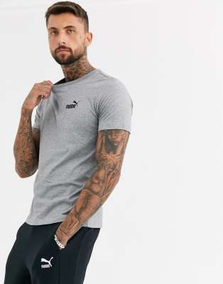 Puma Essentials small logo t-shirt ASOS | in grey