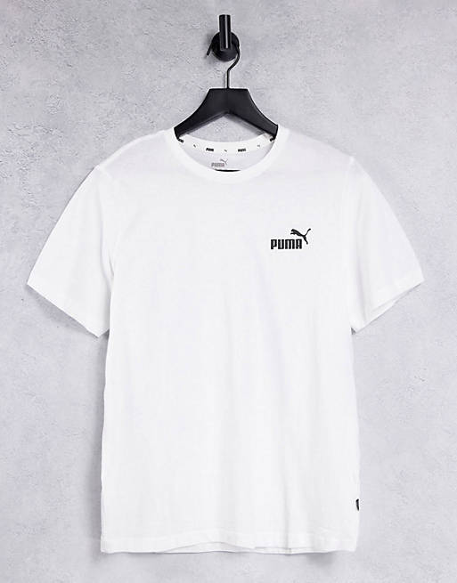 Puma Essentials small logo t-shirt in white