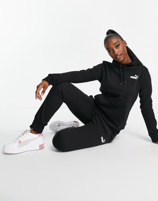 Puma – Essentials – Svart huvtröja med liten logga, 3 av 4