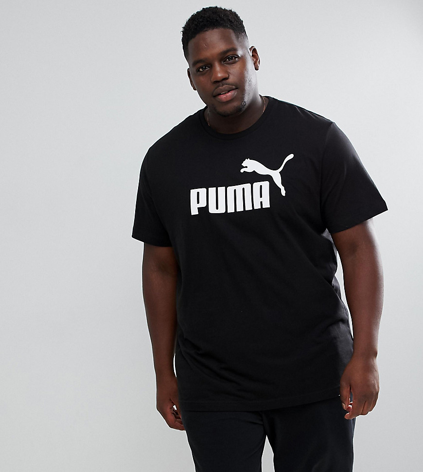 Puma – Essentials – Svart t-shirt i plusstorlek 85174001