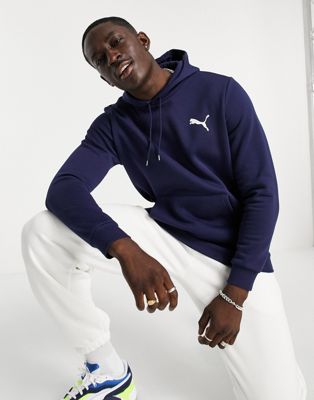 Sweats et sweats à capuche Puma - Essentials - Sweat à capuche à petit logo - Bleu marine