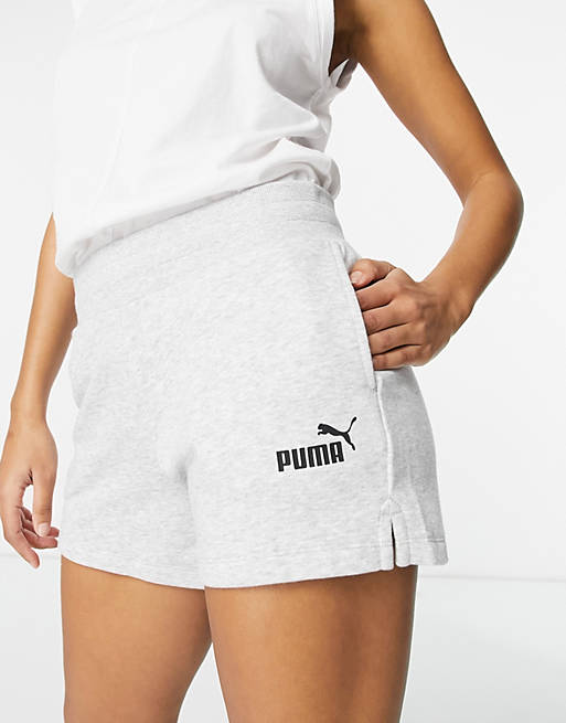 Puma Essentials Sweat Shorts in grey | ASOS