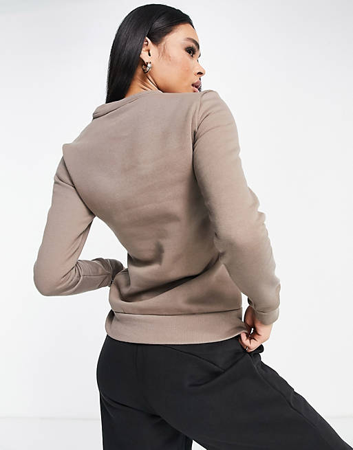 Women Puma essentials sweatshirt in taupe - exclusive to  