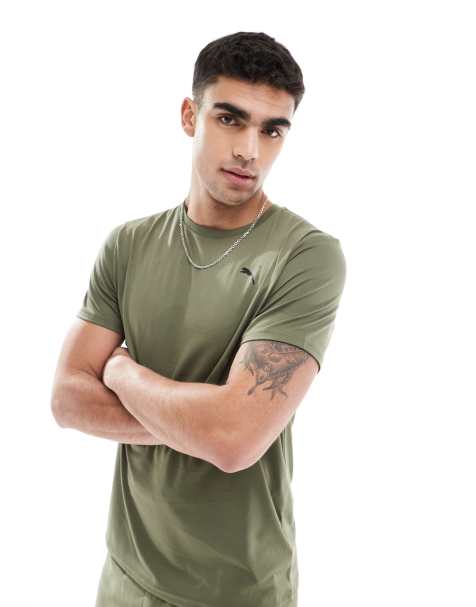 Puma Essentials t-shirt in khaki