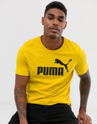 Puma Essentials t-shirt in yellow ASOS 