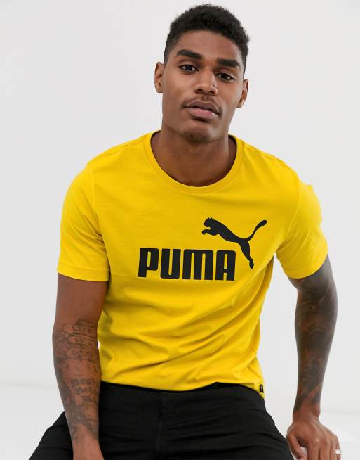 Puma yellow on sale t shirt