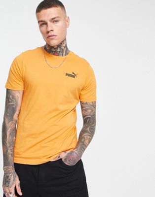 Puma essentials t-shirt with logo in orange