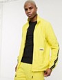 Puma evide tape jacket in lime-Green