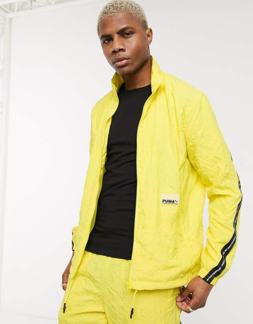 Puma hot sale yellow tracksuit