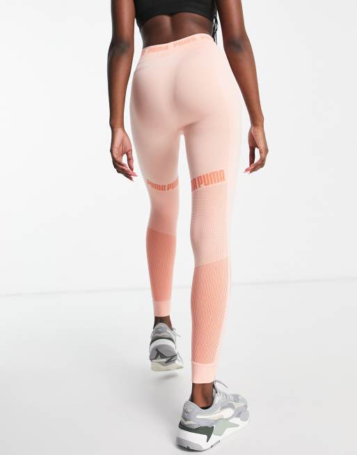 Puma Evoknit 7 8 tights in orange