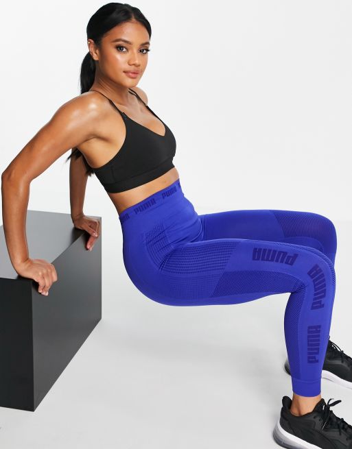 Puma Training Evoknit seamless leggings in navy