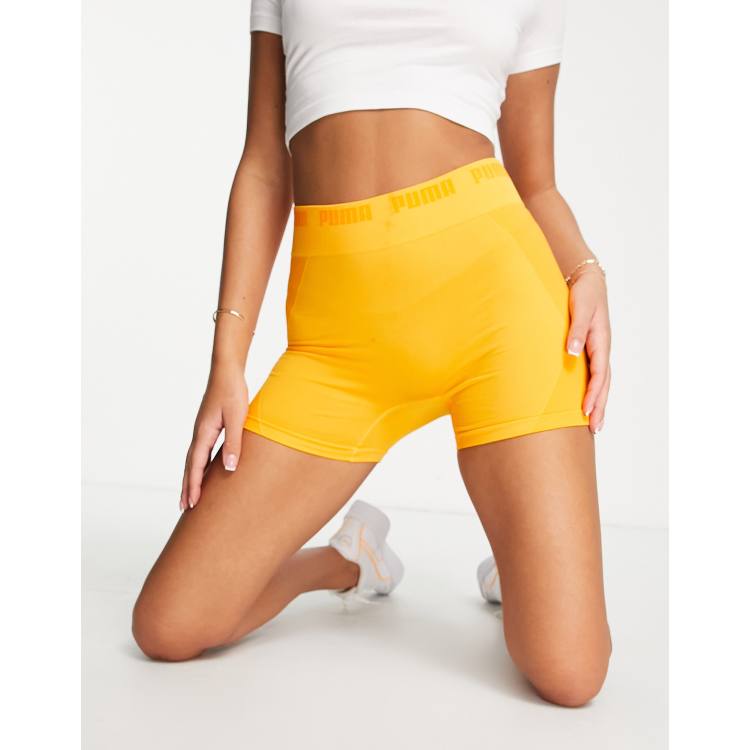 Puma Evoknit shorts in yellow