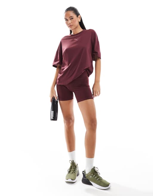 PUMA - Evolve - Brune og tætsiddende 5-tommer-træningsshorts