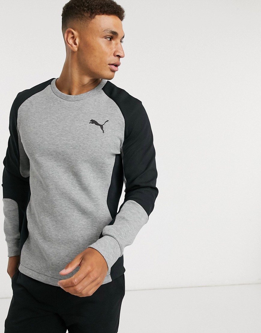 Puma – Evostripe – Grå sweatshirt