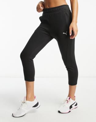 Puma Evostripe high waist joggers in black