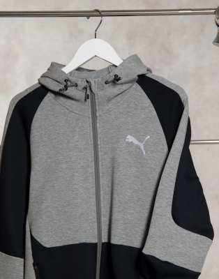 gray puma hoodie