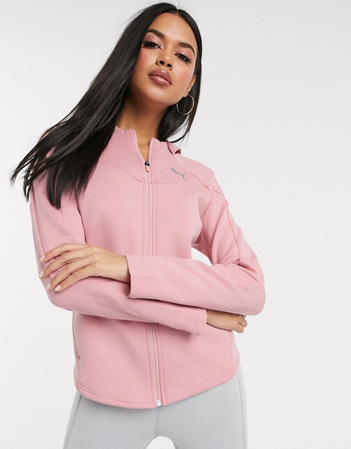 Puma evostripe hoodie in pink