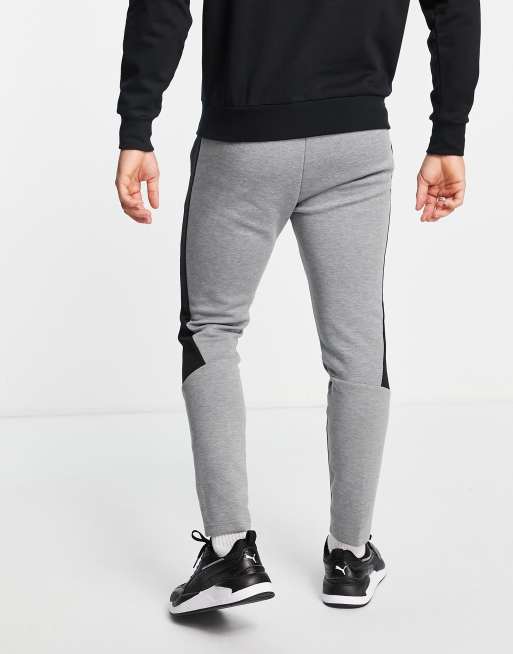 Puma Evostripe Joggers basic grigi con logo ASOS