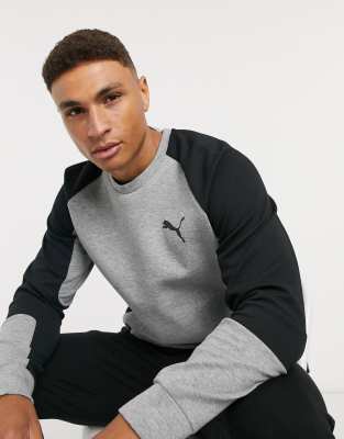 puma evostripe crew sweatshirt