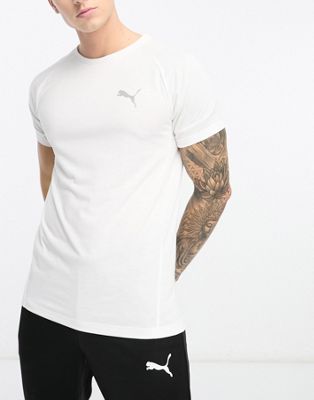 Puma Evostripe t-shirt in white