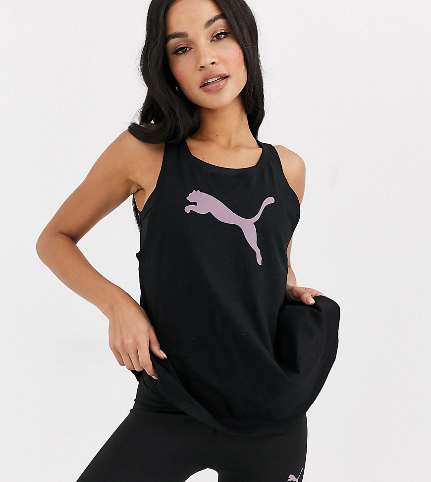 Puma exclusive to ASOS feel it tank in black and purple