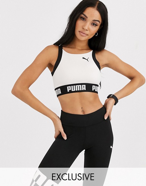 Puma exclusive to ASOS glam bra in nude